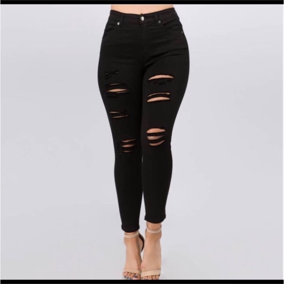 American Bazi Denim - AMERICAN BAZI BLACK DENIM JEANS